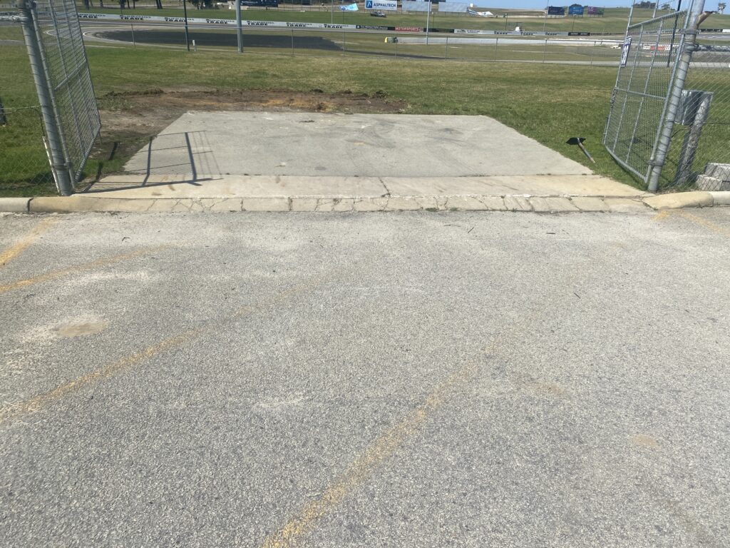 Area before the Asphalt Ramp is installed.