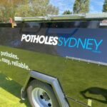 Potholes Sydney Truck right side rear view angle