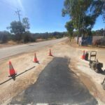 Partially completed first layer completed of Asphalt Patch Repair, Hawke Ave Wundowie
