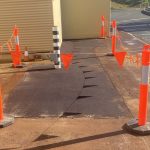 Completed Red Asphalt Reinstatement for Advance Excavations at the Water Corporation waste water treatment plant in Munster, Western Australia