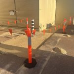 Before Image of a Red Asphalt Reinstatement for Advance Excavations at the Water Corporation waste water treatment plant in Munster, Western Australia