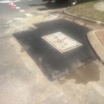 Completed asphalt reinstatement for Water Corporation in Pinjarra, Western Australia