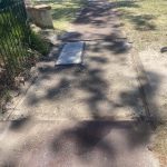 During image of a red asphalt reinstatement in Lockridge, Western Australia for Geddes Group