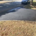 Completed asphalt driveway crossover resheet in Como, Western Australia for a private customer.