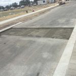 Before image of an asphalt reinstatement in Cockburn Central, Western Australia for Civcon Civil & Project Management.