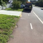 Before image of an asphalt crossover edge repair in Bassendean, Western Australia for a private customer.