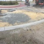 Before image of an asphalt reinstatement in Bennett Springs, Western Australia for Quitleak after a burst water pipe.